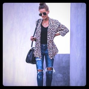 Meow or never cheetah pocket blazer